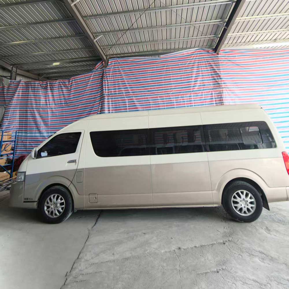 Autobús diésel usado Kinglong de 15 asientos